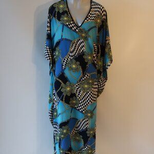 NWT Womens Meet Me In Miami Multi Color Palm Springs Caftan O/S